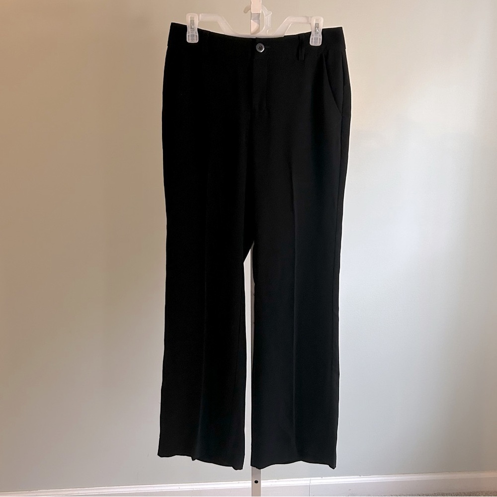 CAbi Black Wide Leg Trouser Pants